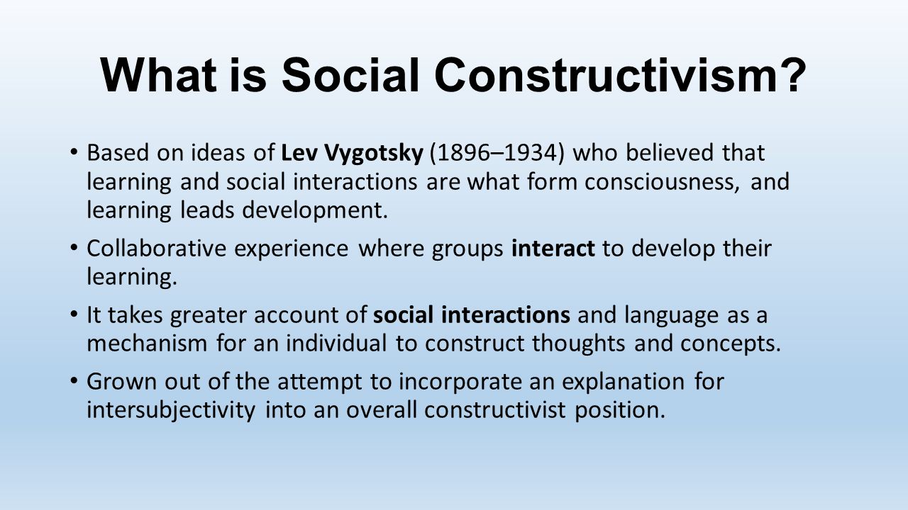 Vygotsky's social constructivist theory cheap